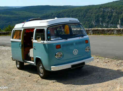 camping-car VOLKSWAGEN COMBI T2 WESTFALIA  extérieur / face avant
