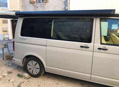 camping-car CALIFORNIA VOLKSWAGEN T6.1  extérieur / latéral droit