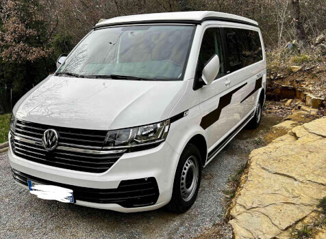 camping-car TRANSPORTER T6  extérieur / latéral droit