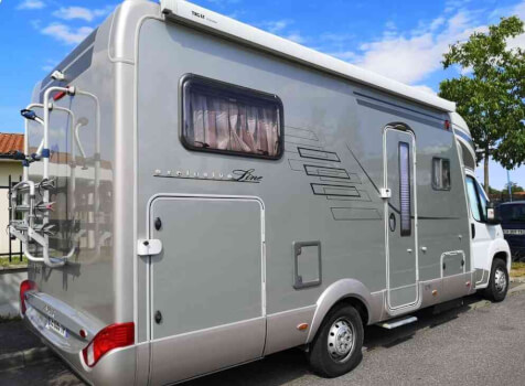 camping-car HYMER T614 EXCLUSIVE LINE  extérieur / latéral gauche