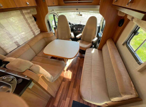 camping-car HYMER T614 EXCLUSIVE LINE  intérieur / coin salon