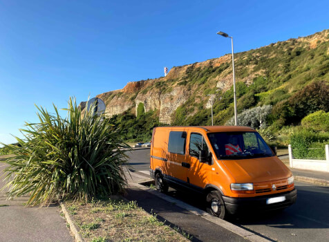 camping-car RENAULT MASTER 2  extérieur / latéral droit